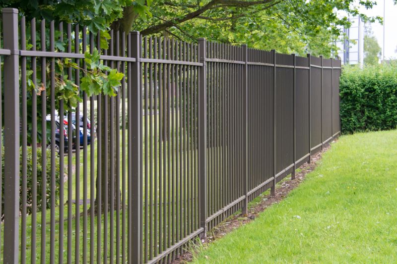 Metal Fence at Completion